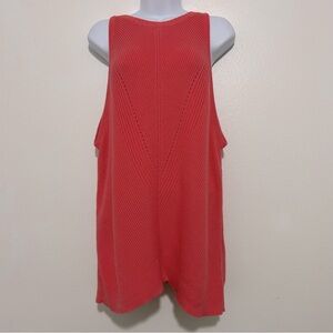 GAP Ladies Size XLarge Red/Coral Sleeveless Sweater Summer Casual